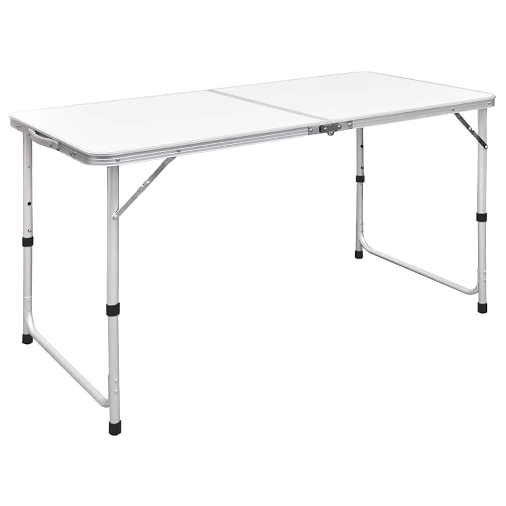 Vidaxl campingtafel inklapbaar en verstelbaar 120x60 cm aluminium