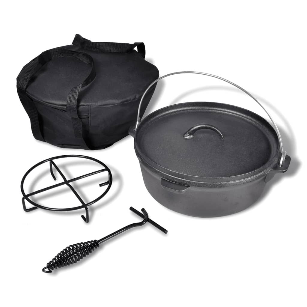 Vidaxl braadpan 5,6 l inclusief accessoires