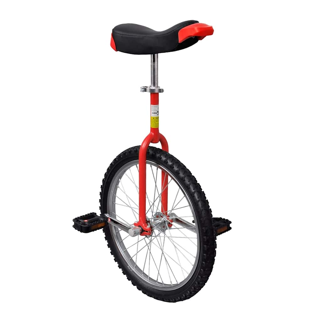 Vidaxl eenwieler verstelbaar 20 inch rood