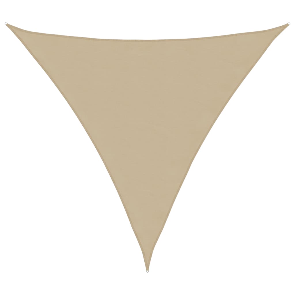 Vidaxl zonnescherm driehoekig 3,6x3,6x3,6 m oxford stof beige