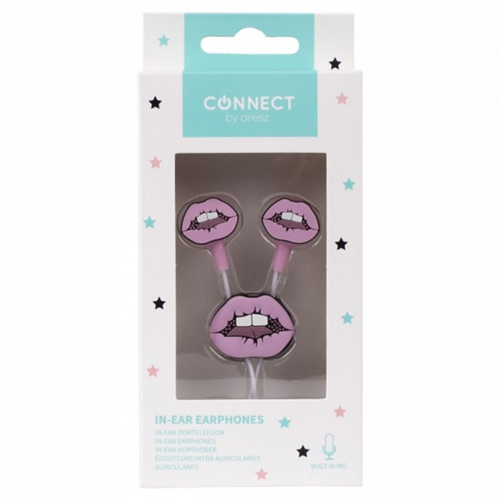 Kangaro k-58191005 dresz in-ear oordopjes lippen roze