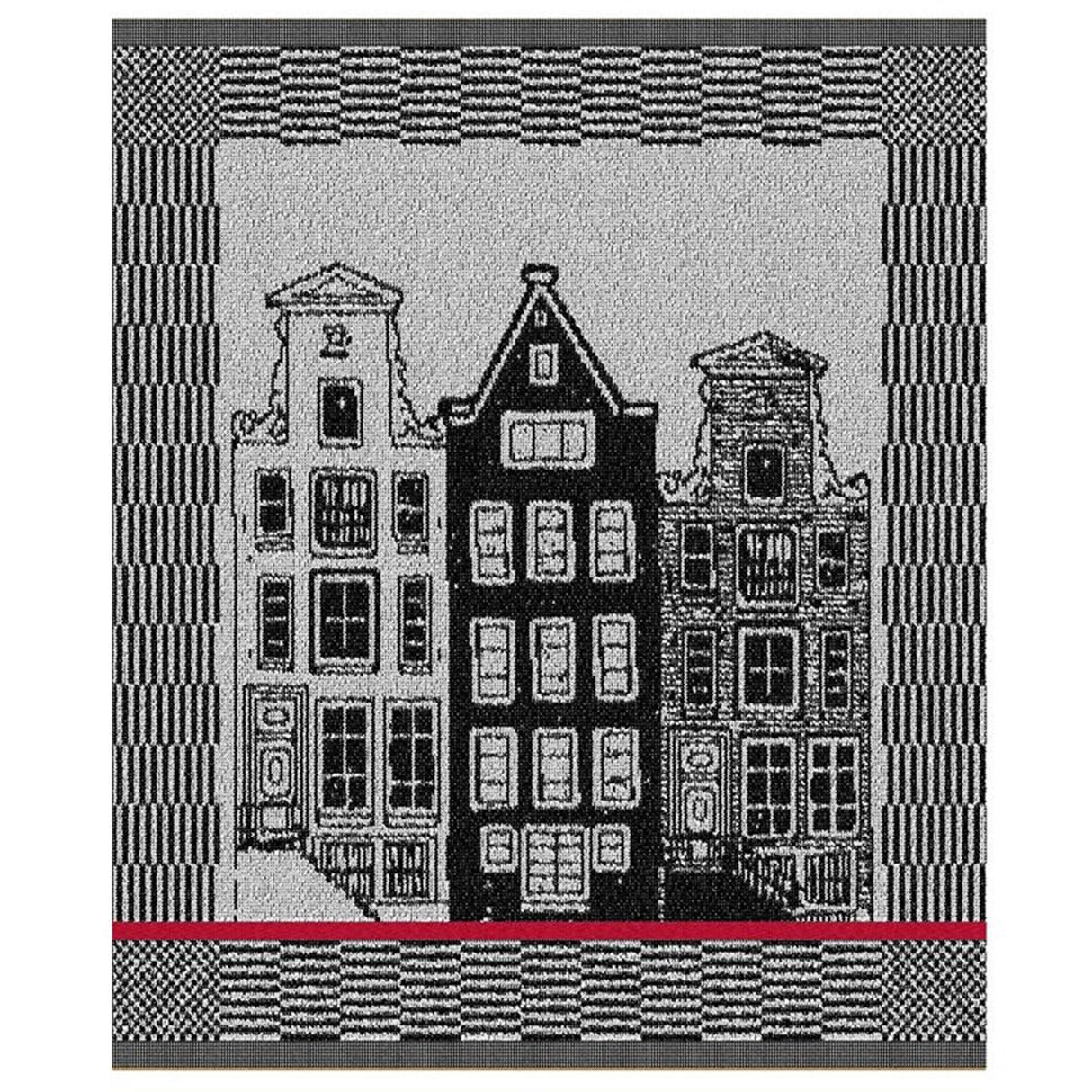 Ddddd keukendoek canal 50x55cm zwart 6st