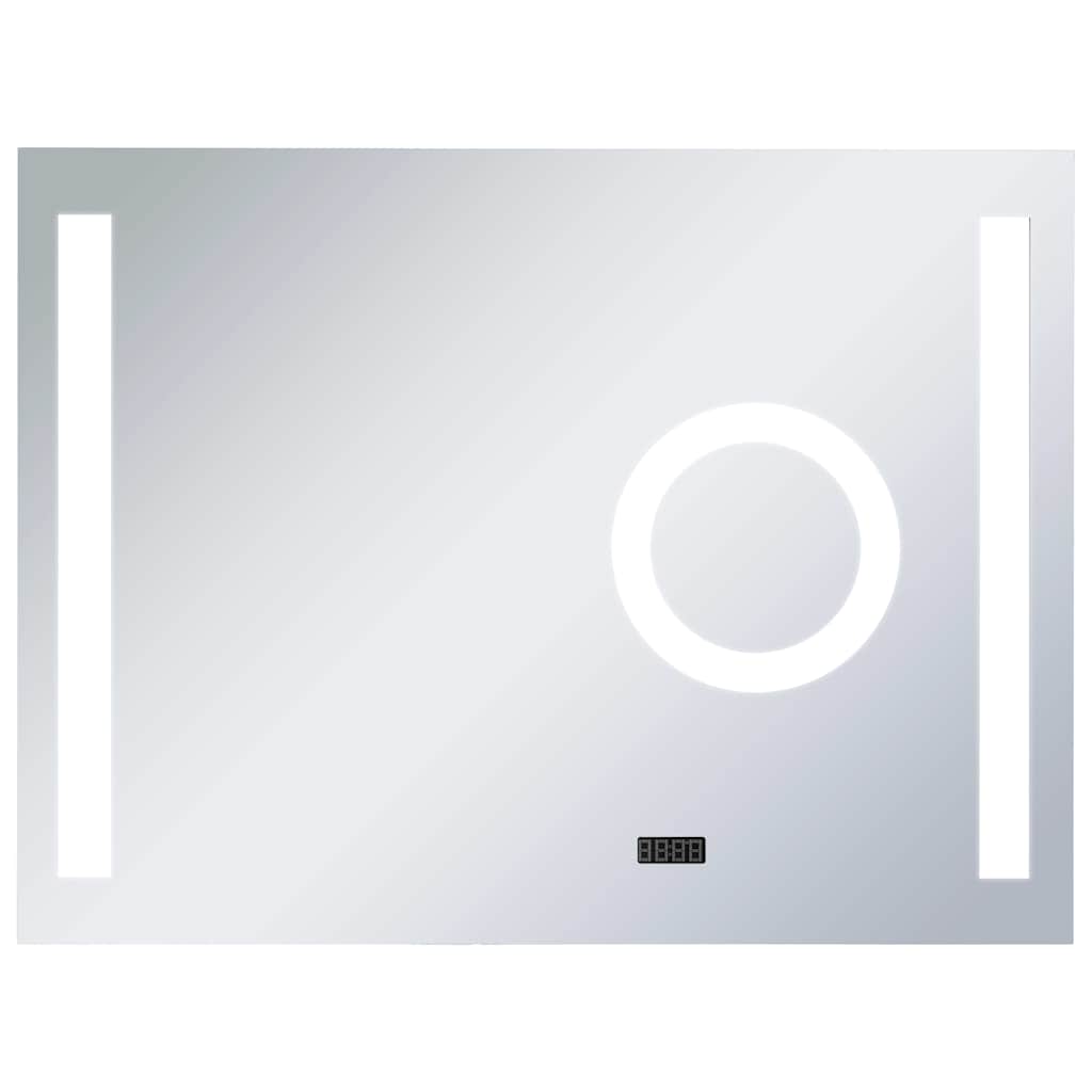 Vidaxl badkamerspiegel led met aanraaksensor 80x60 cm