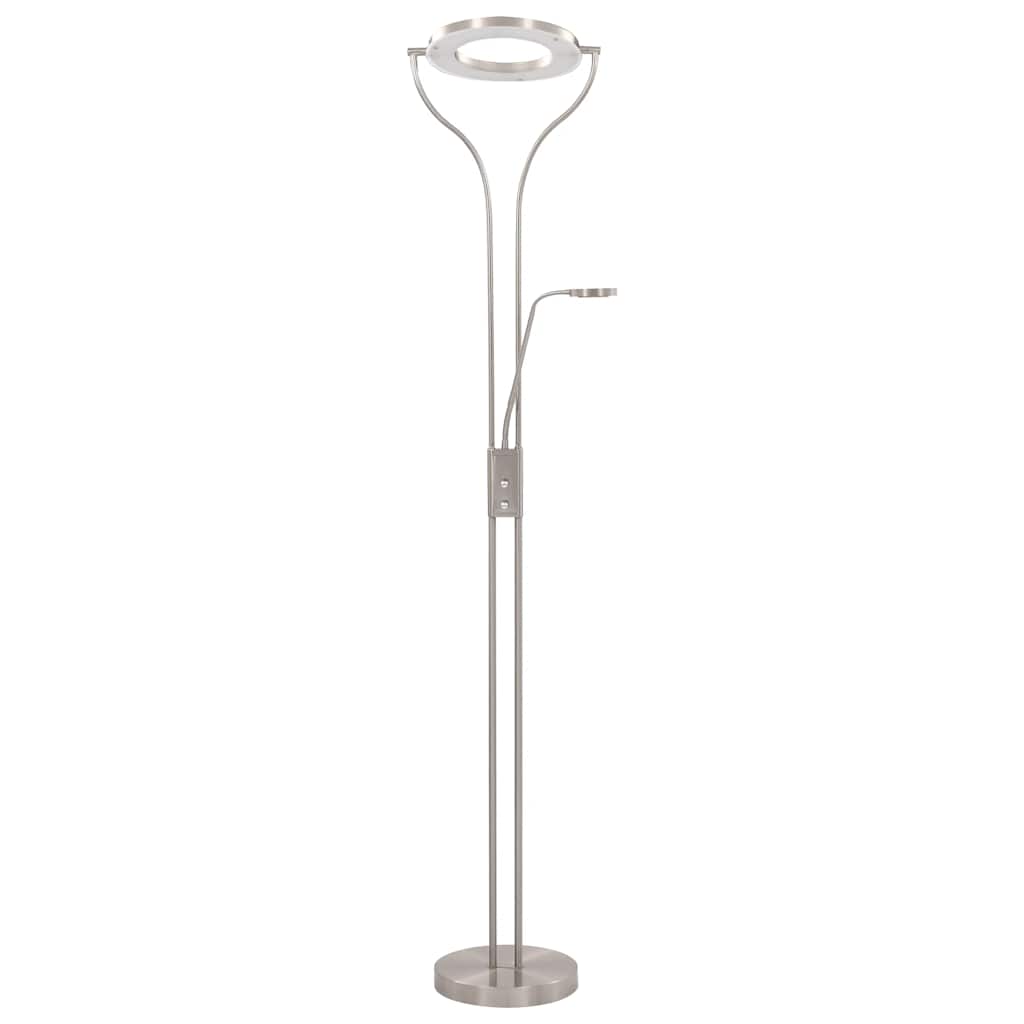 Vidaxl lamp staand 18 w dimbaar 180 cm zilverkleurig