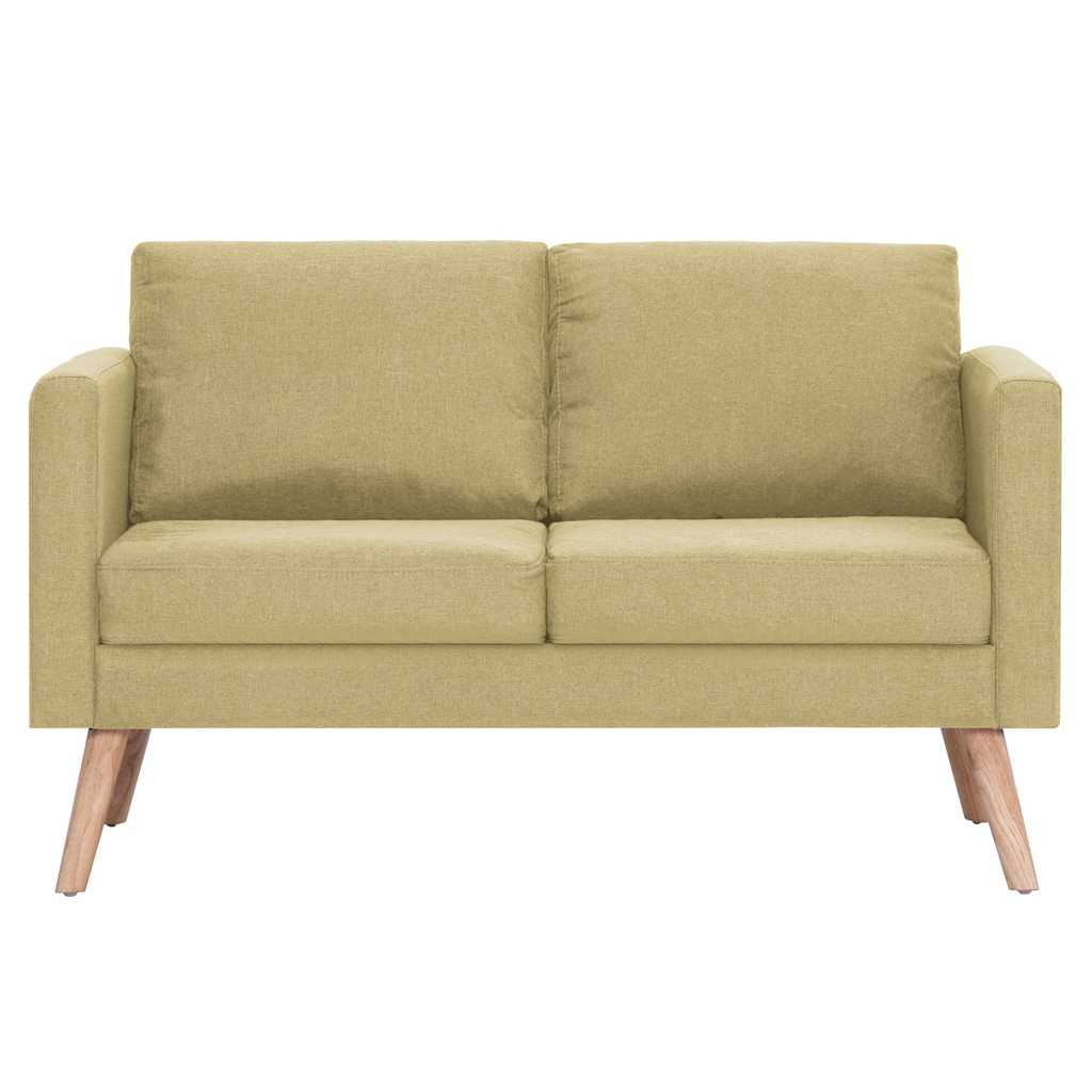 Vidaxl tweezitsbank stof groen