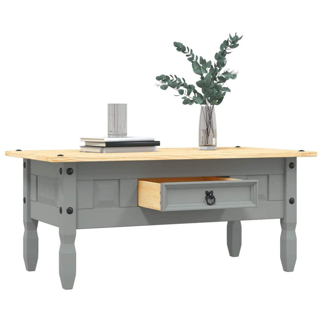 Vidaxl salontafel 100x55x44 cm mexicaans grenenhout corona-stijl grijs