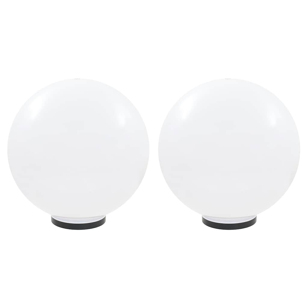 Vidaxl led-bollampen 2 st rond 50 cm pmma