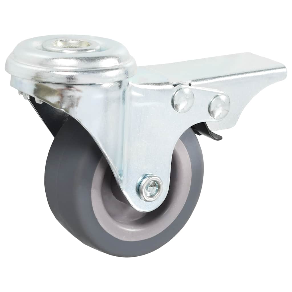 Vidaxl 24 st zwenkwielen met boutgaten 50 mm