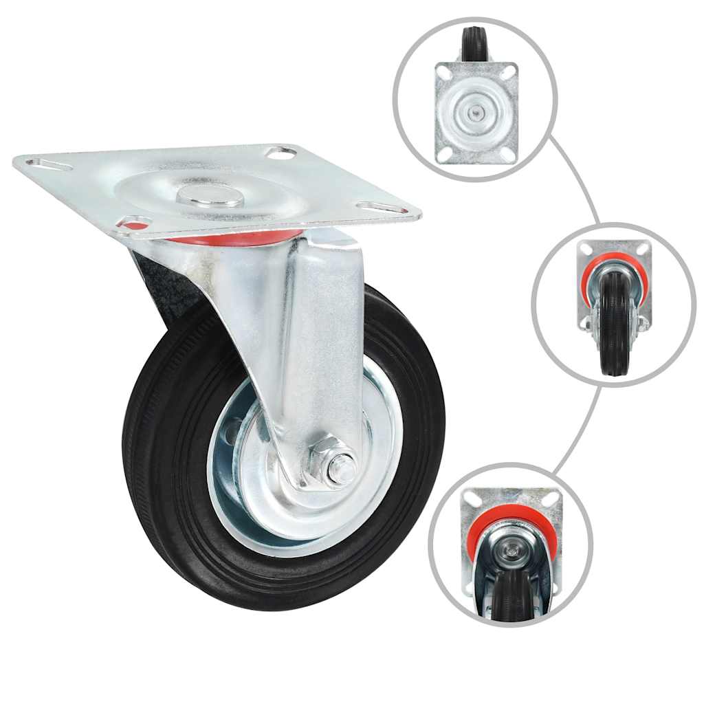 Vidaxl 32 st zwenkwielen 100 mm