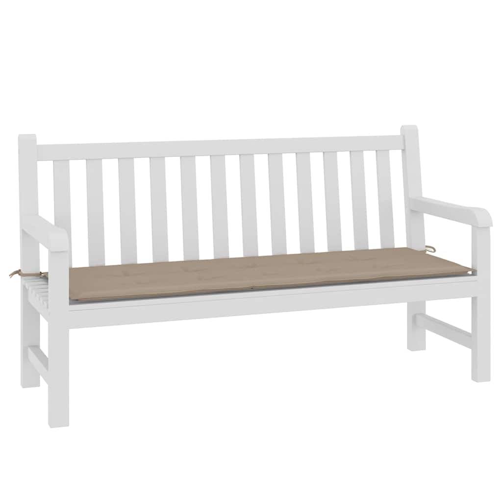 Vidaxl tuinbankkussen 150x50x4 cm oxford stof taupe
