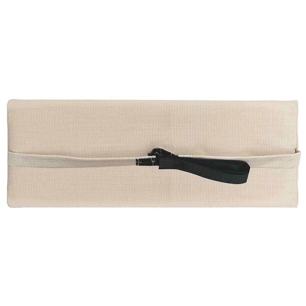 Vidaxl hoofdsteun voor ligstoel 40x7,5x15 cm textileen crème