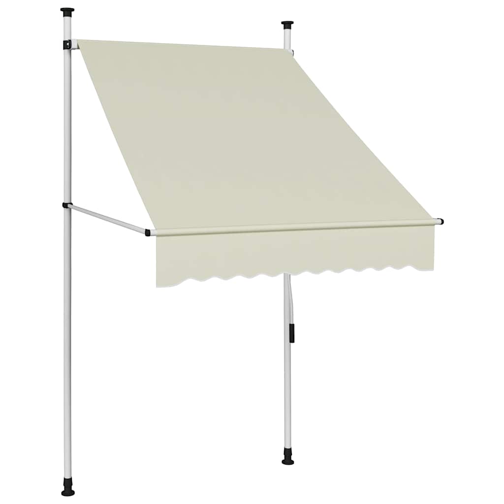 Vidaxl luifel handmatig uittrekbaar 100 cm crème