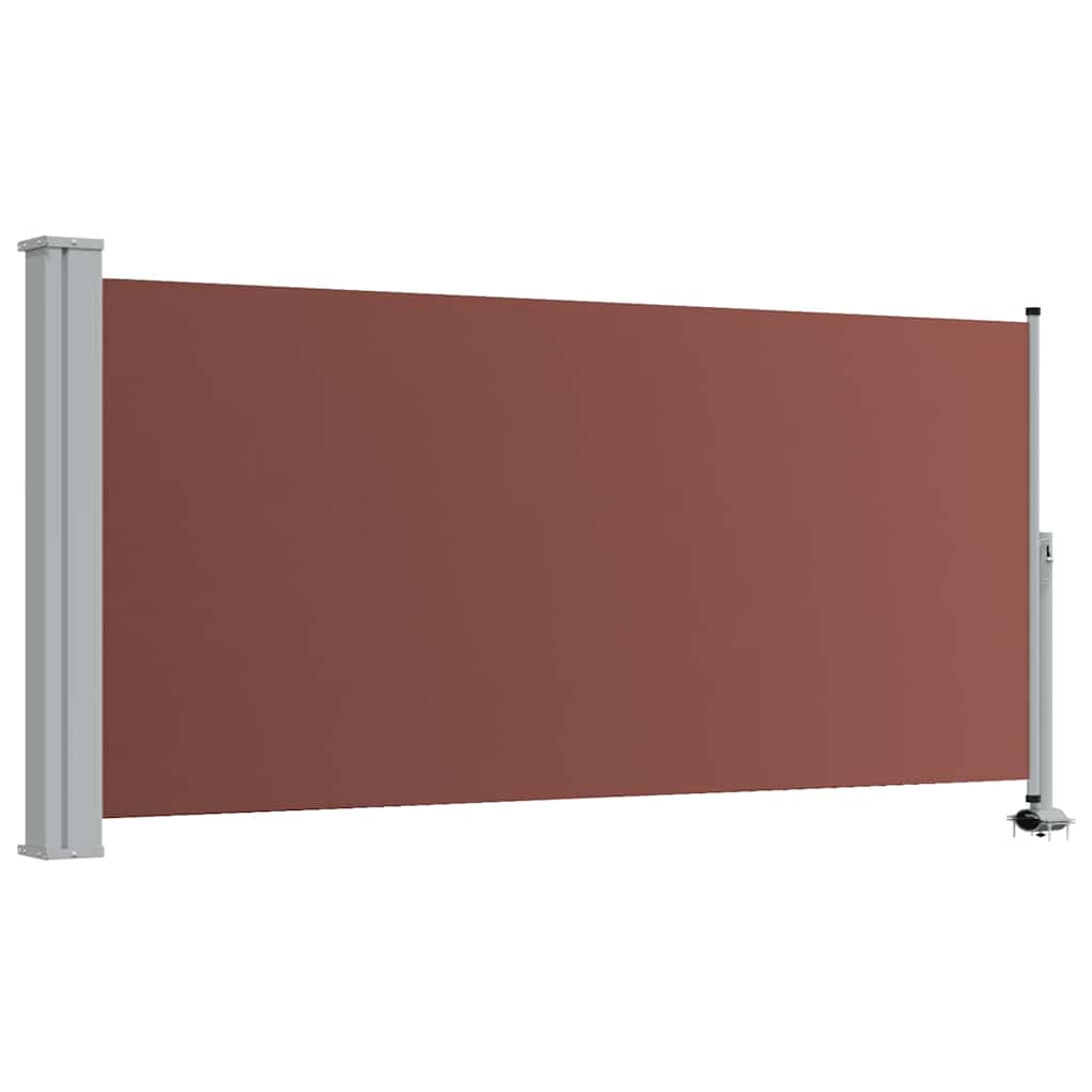 Vidaxl tuinscherm uittrekbaar 120x300 cm bruin