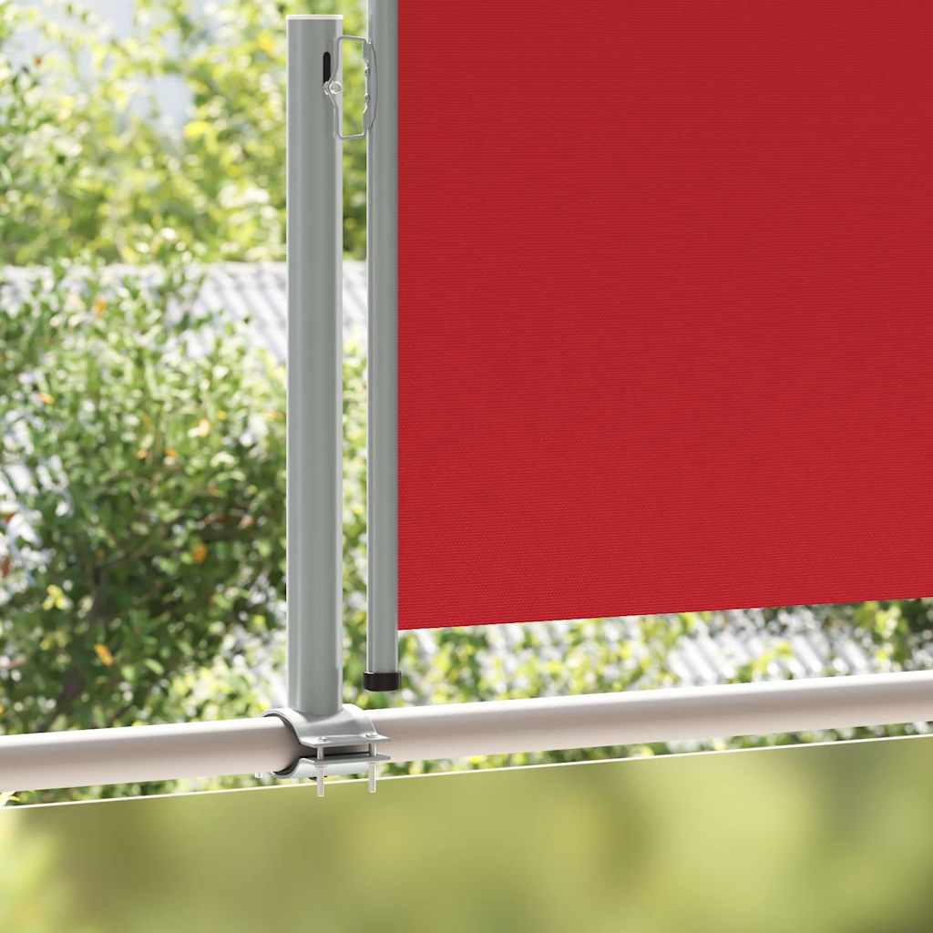 Vidaxl tuinscherm uittrekbaar 120x300 cm rood