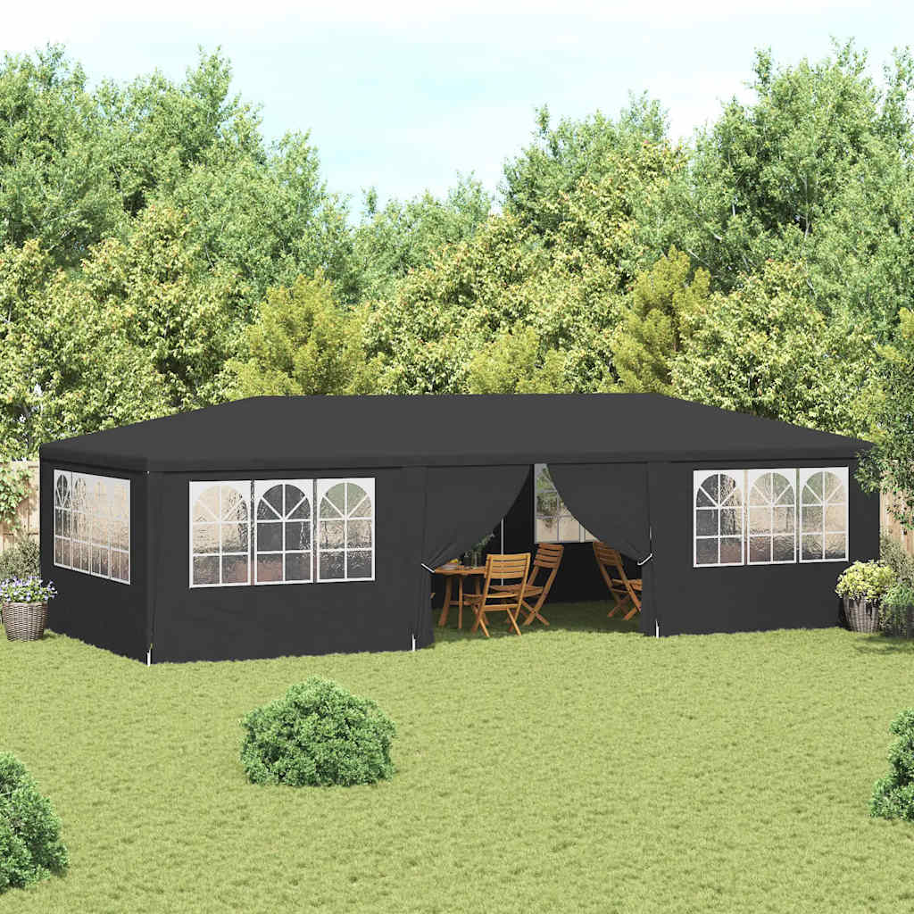 Vidaxl partytent met zijwanden professioneel 90 g m² 4x9 m antraciet