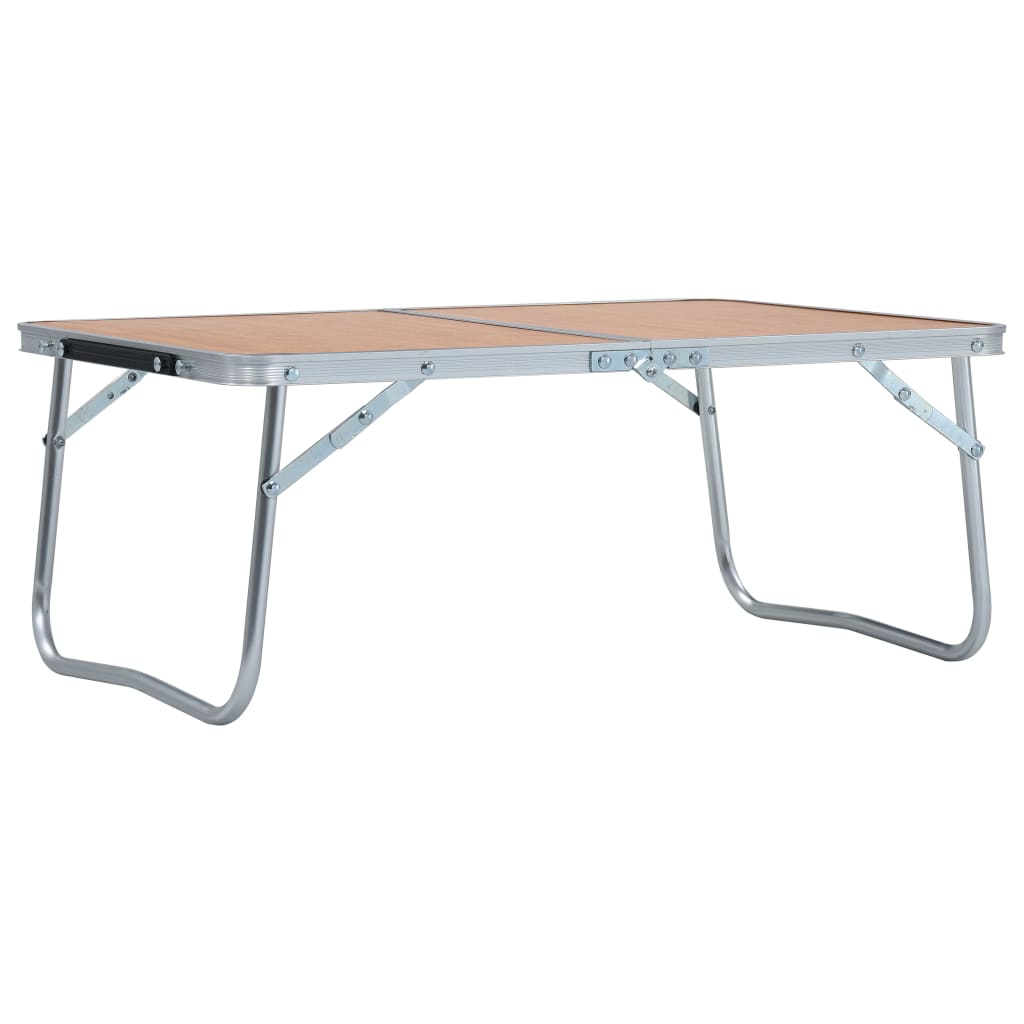 Vidaxl campingtafel inklapbaar 60x40 cm aluminium bruin