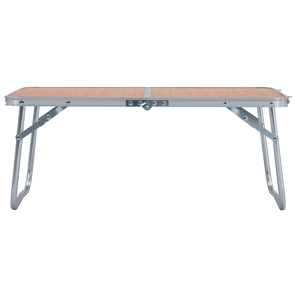 Vidaxl campingtafel inklapbaar 60x40 cm aluminium bruin