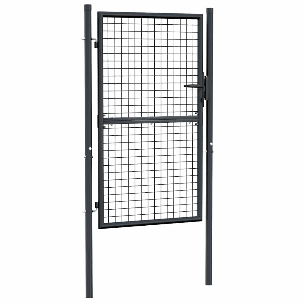 Vidaxl tuinhek van gaas gegalvaniseerd staal 100x150 cm grijs