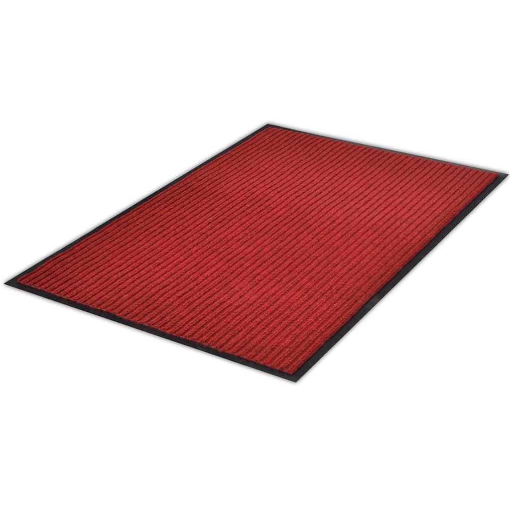 Vidaxl deurmat 117x220 cm pvc rood