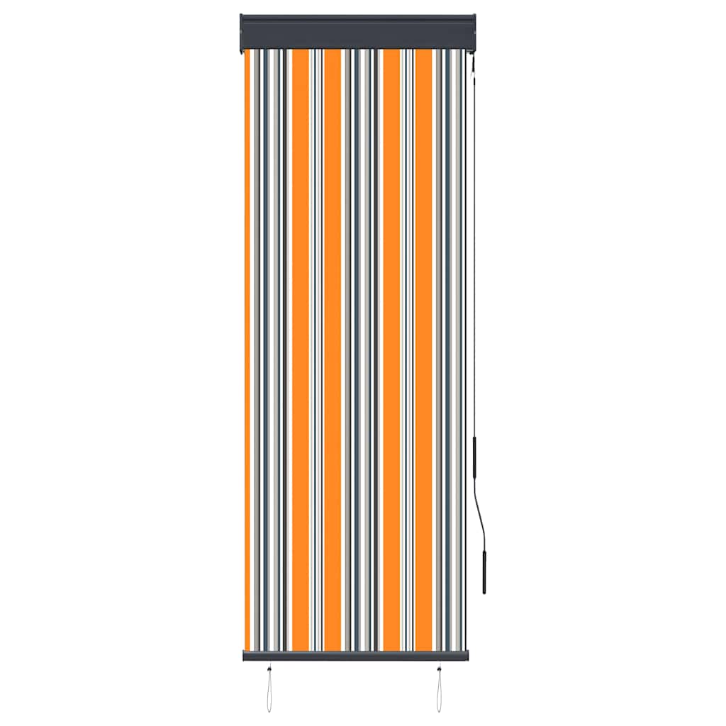 Vidaxl rolgordijn voor buiten 60x250 cm geel en blauw
