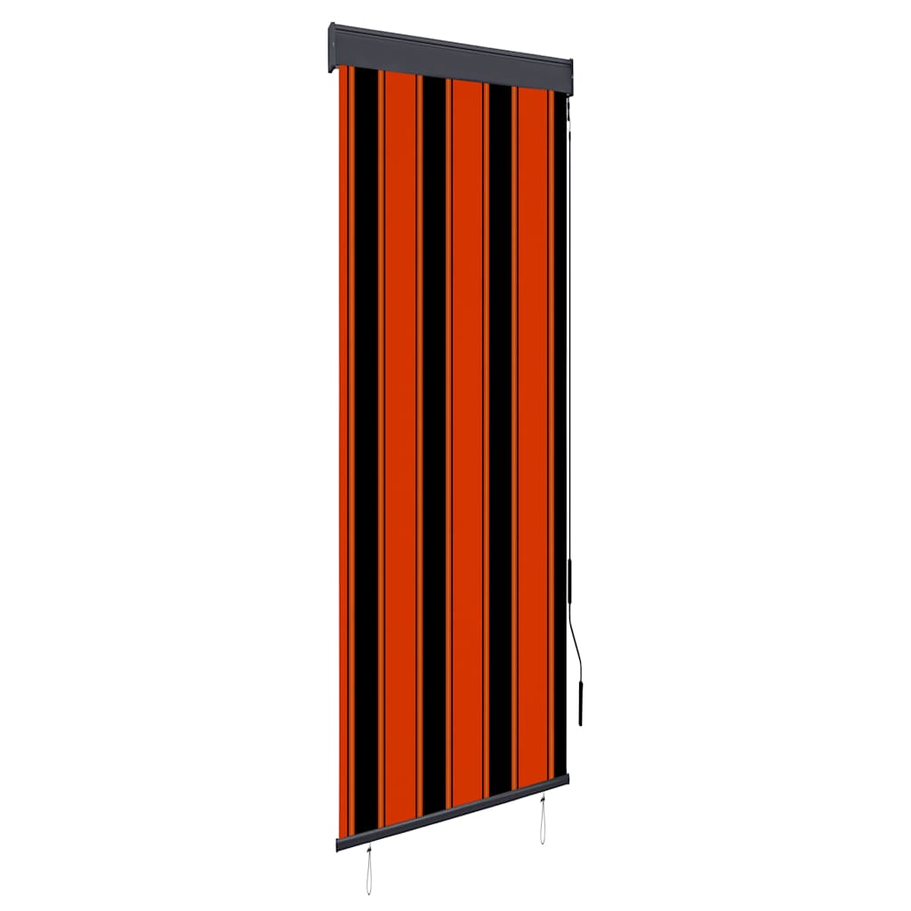 Vidaxl rolgordijn voor buiten 60x250 cm oranje en bruin