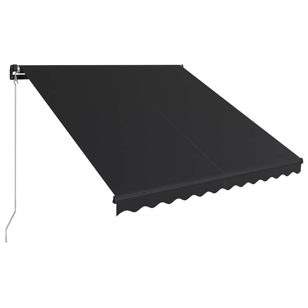 Vidaxl luifel handmatig uittrekbaar 300x250 cm antraciet