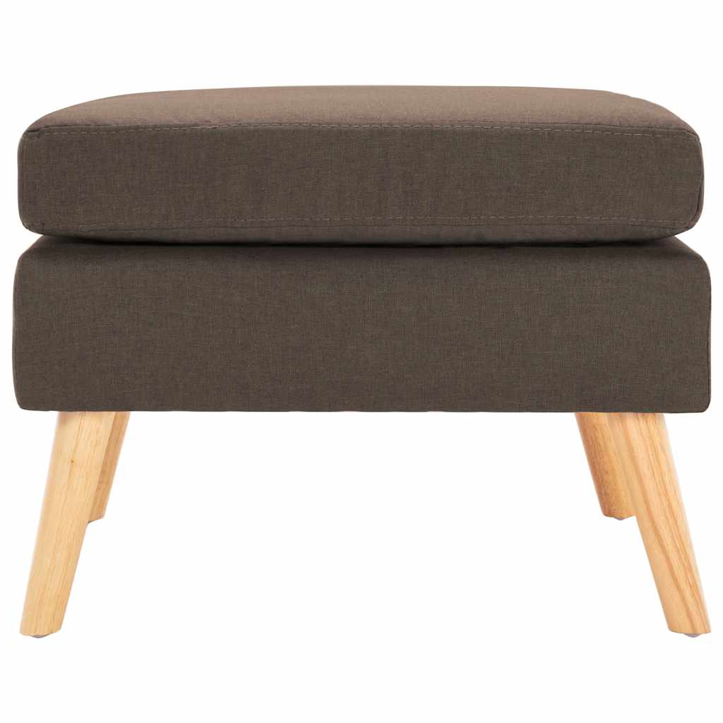Vidaxl voetenbank stof bruin