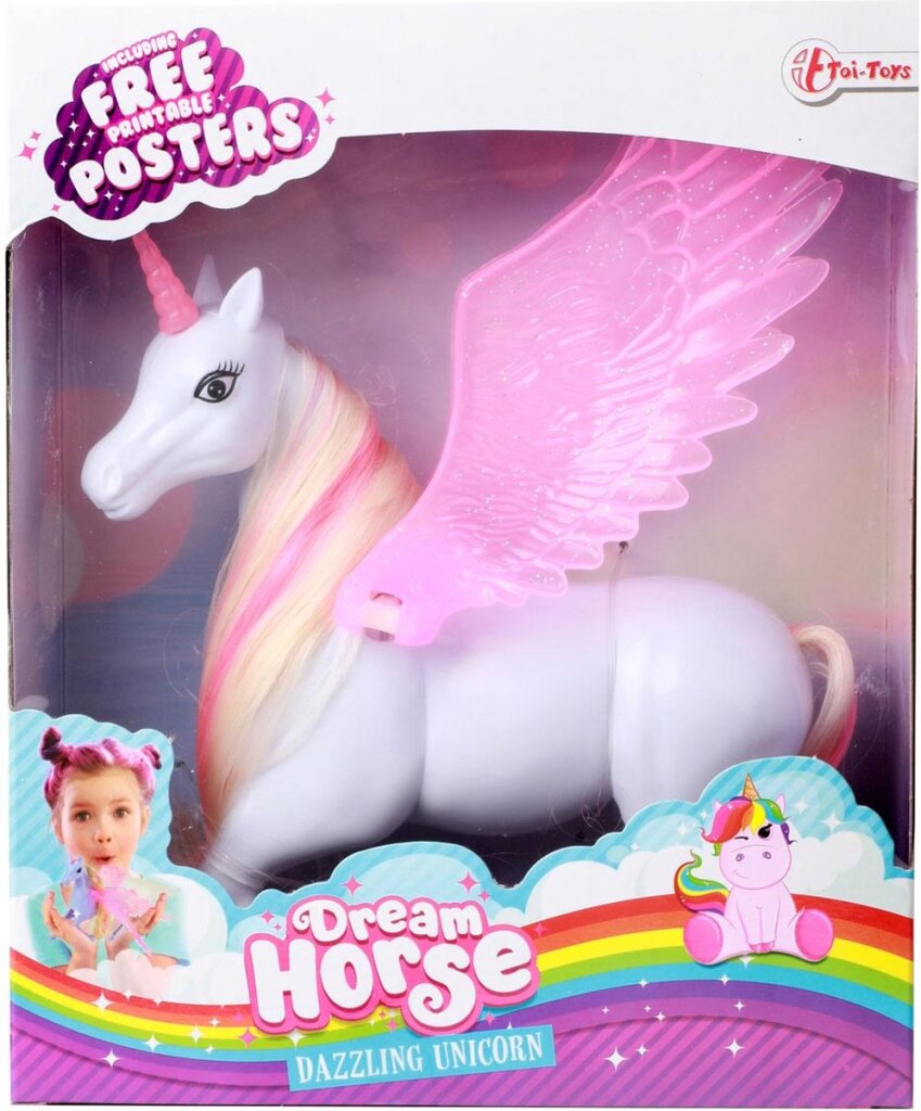 Toi-toys dream horse eenhoorn met beweegbare vleugels