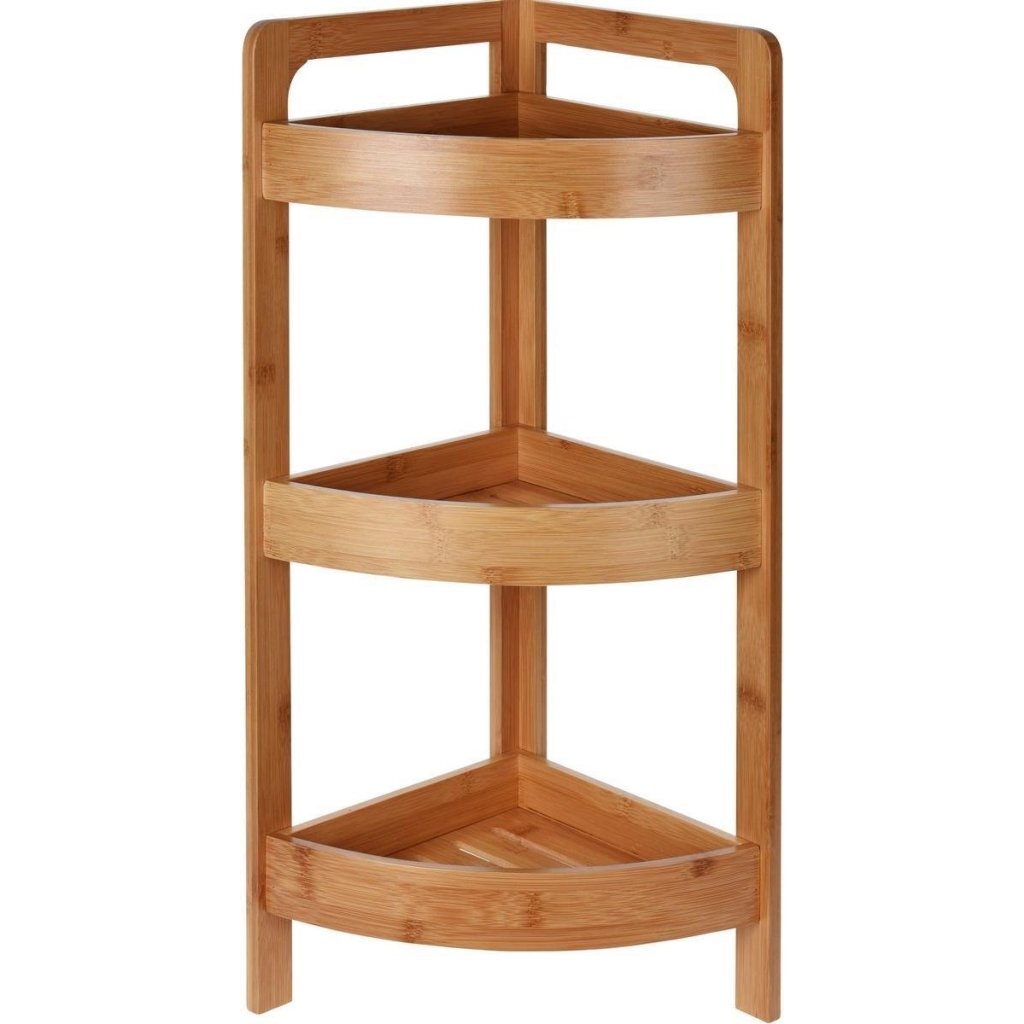 Excellent houseware badkamerrek 3 etages 61x23 cm bamboe