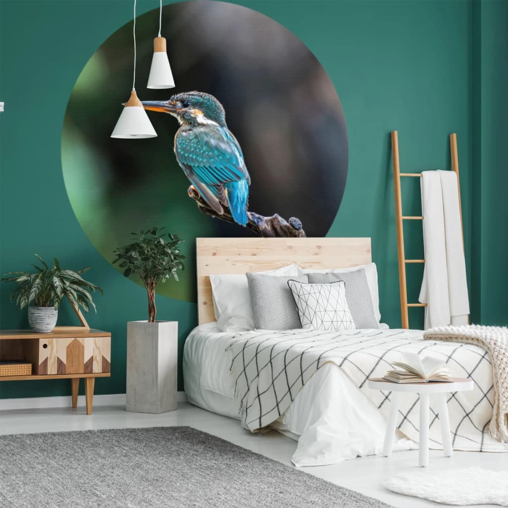 Wallart behangcirkel the kingfisher 142,5 cm