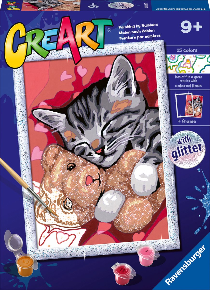 Ravensburger creart schilderen op nummer - vredige kitten