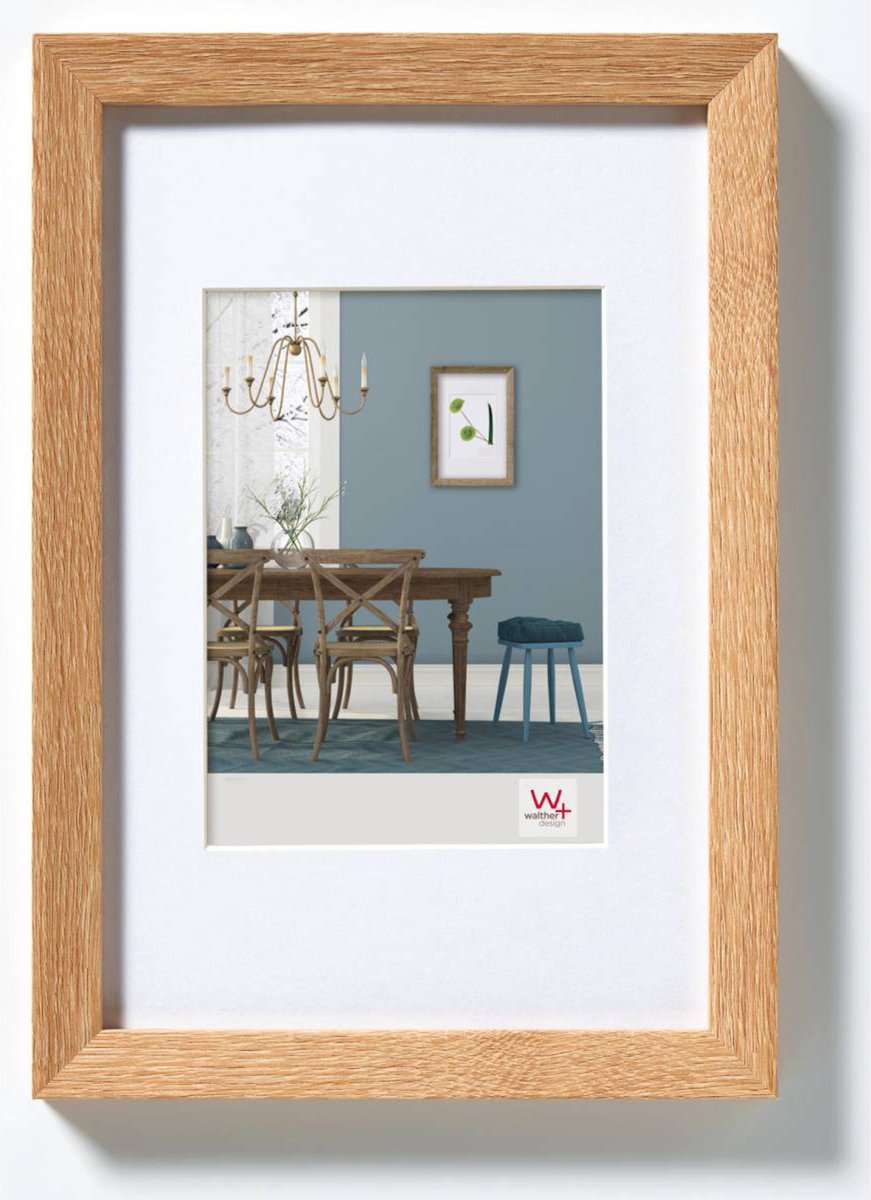 Walther fiorito - mdf houten lijst - fotoformaat 30x45 cm - licht eiken