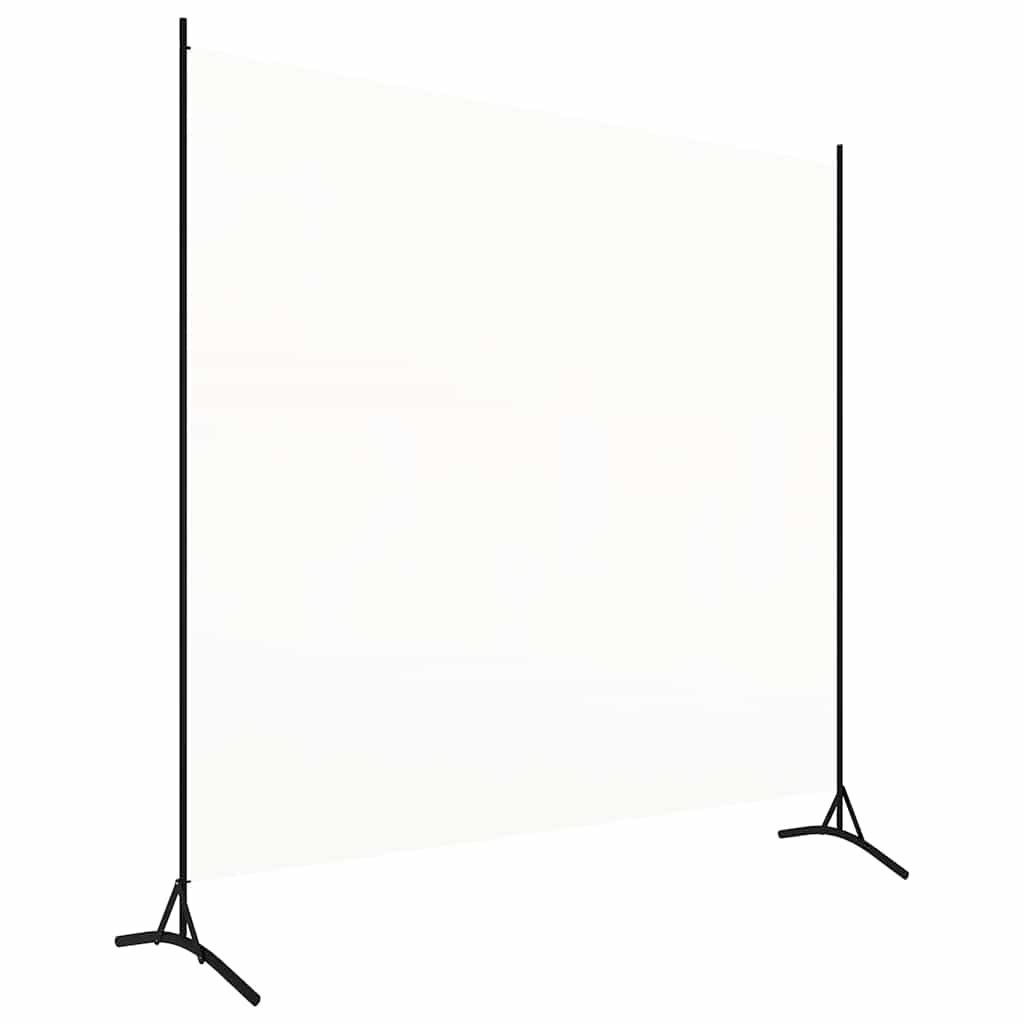 Vidaxl kamerscherm met 1 paneel 175x180 cm stof wit