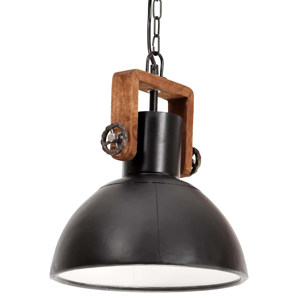 Vidaxl hanglamp industrieel rond 25 w e27 30 cm zwart