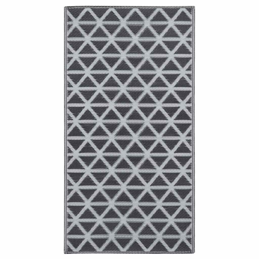 Vidaxl buitenkleed arakil 80x150 cm pp zwart
