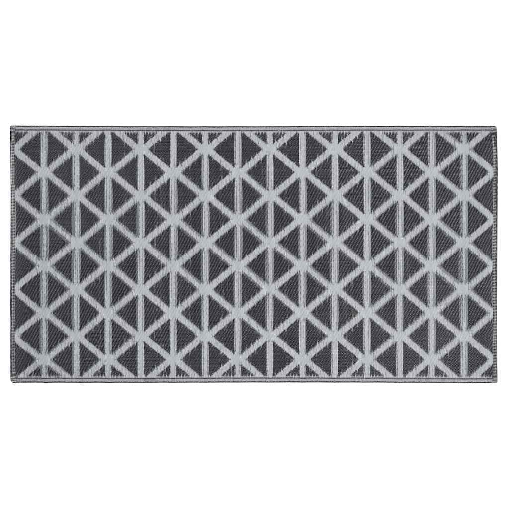 Vidaxl buitenkleed arakil 80x150 cm pp zwart