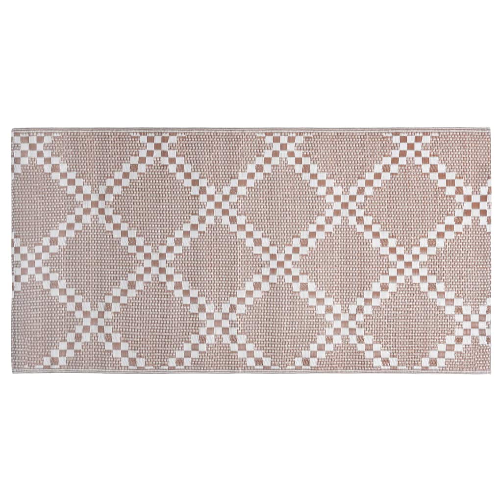 Vidaxl buitenkleed arakil 160x230 cm pp bruin