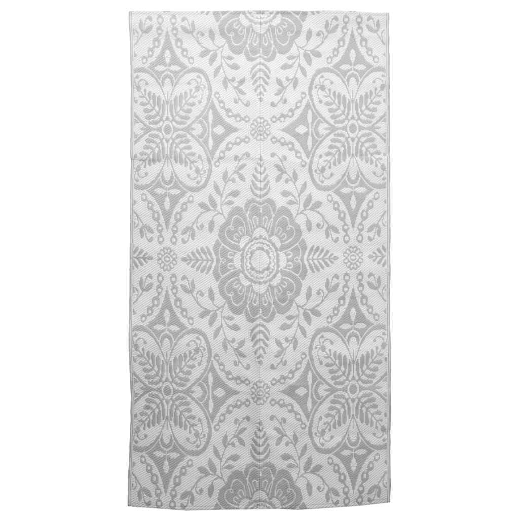Vidaxl buitenkleed arakil 160x230 cm pp lichtgrijs