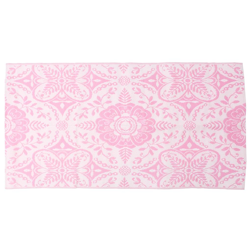 Vidaxl buitenkleed arakil 120x180 cm pp roze