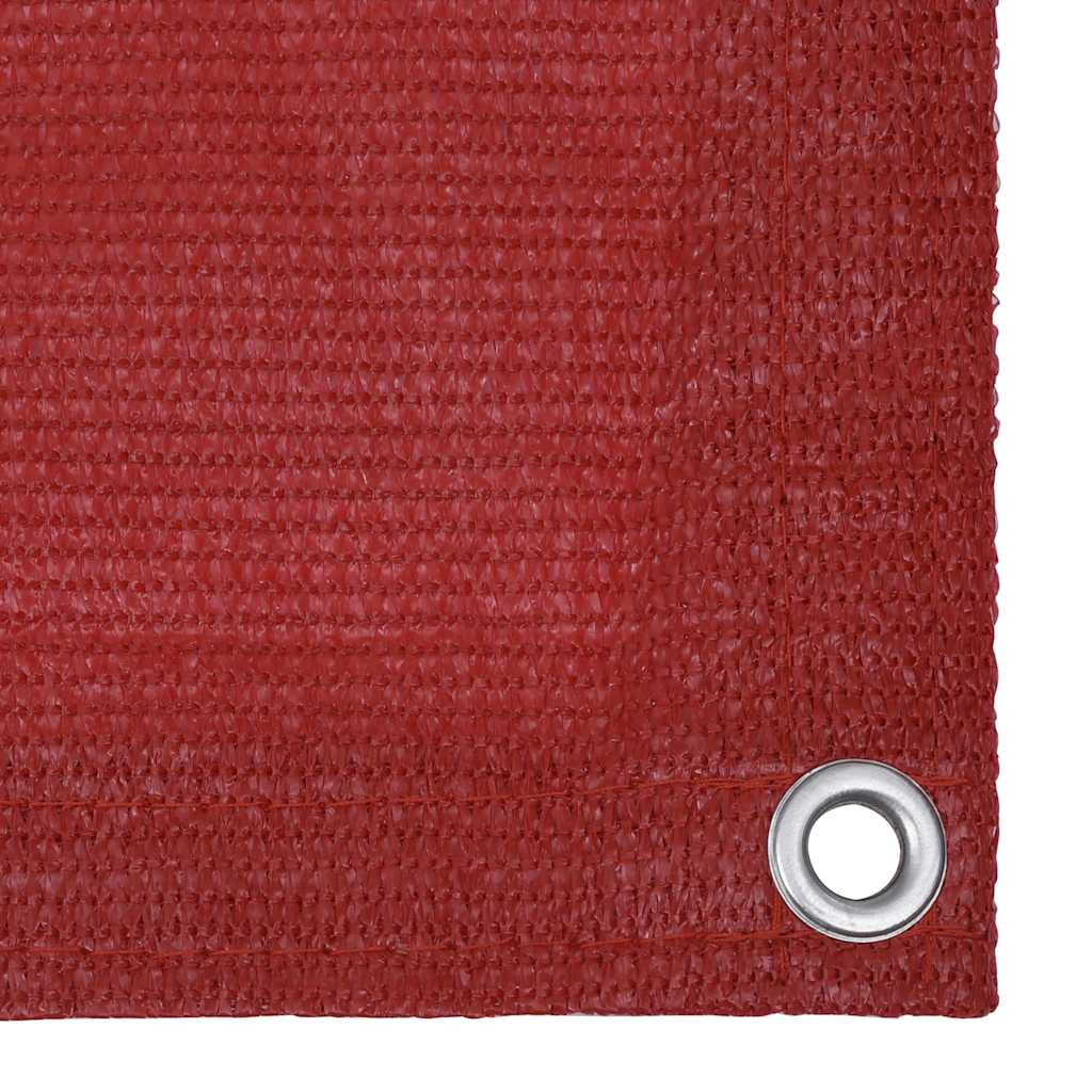 Vidaxl balkonscherm 90x400 cm hdpe rood