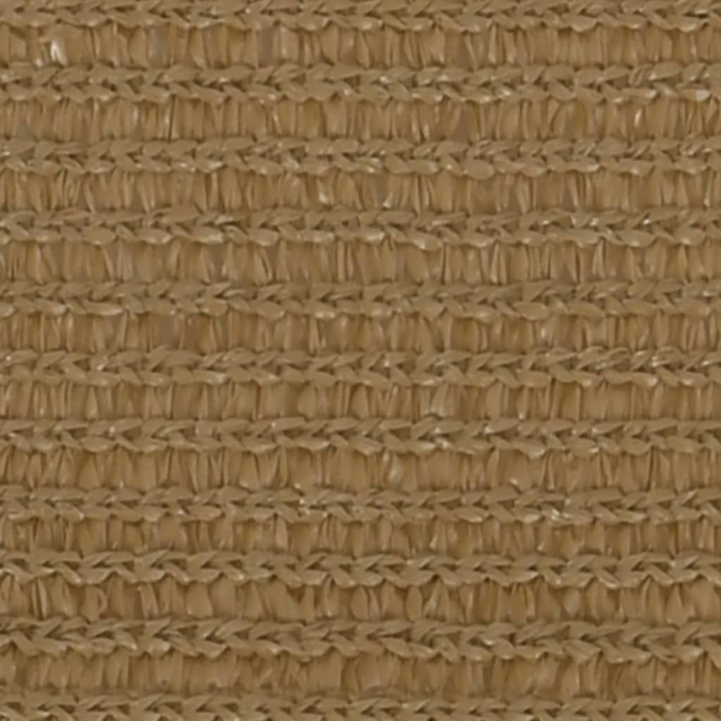 VidaXL Zonnezeil 160 g m² 6x6 m HDPE taupe