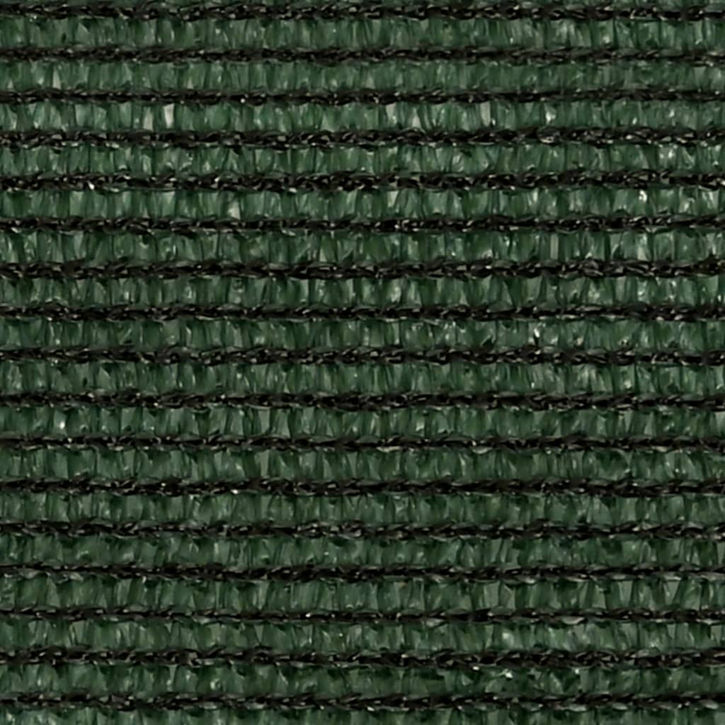 VidaXL Zonnezeil 160 g m² 3,6x3,6 m HDPE donkergroen