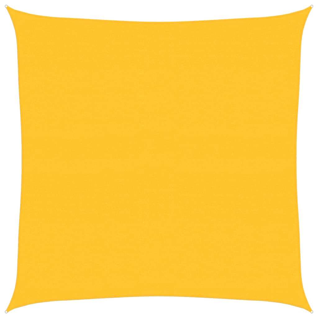 Vidaxl zonnezeil 160 g m² vierkant 7x7 m hdpe geel