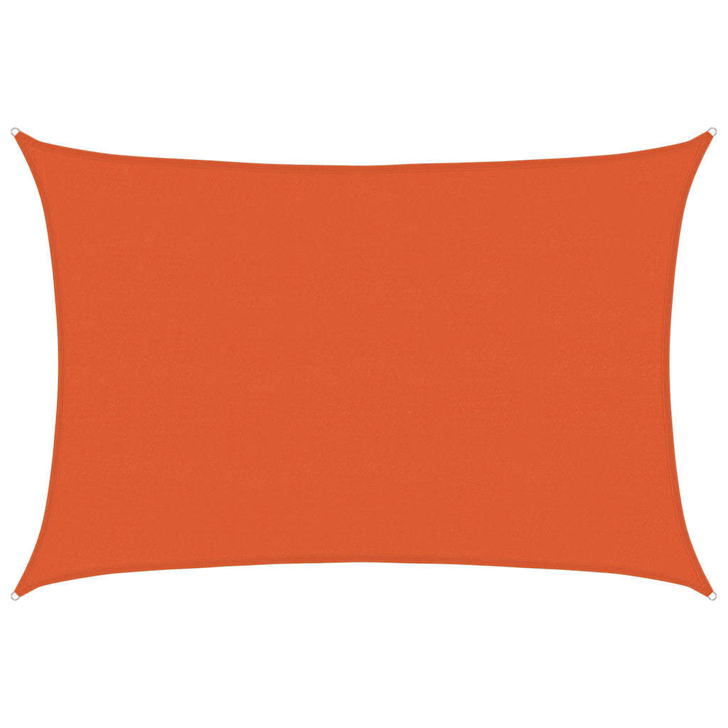 Vidaxl zonnezeil 160 g m² rechthoekig 5x7 m hdpe oranje