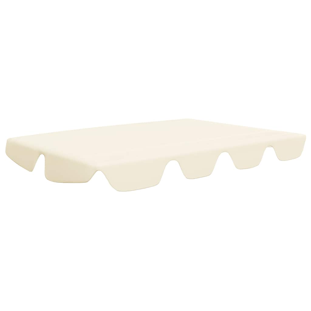 Vidaxl vervangingsluifel voor schommelbank 188 168x145 110 cm crème