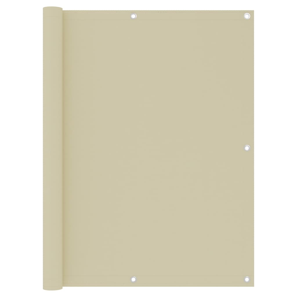 Vidaxl balkonscherm 120x300 cm oxford stof crème