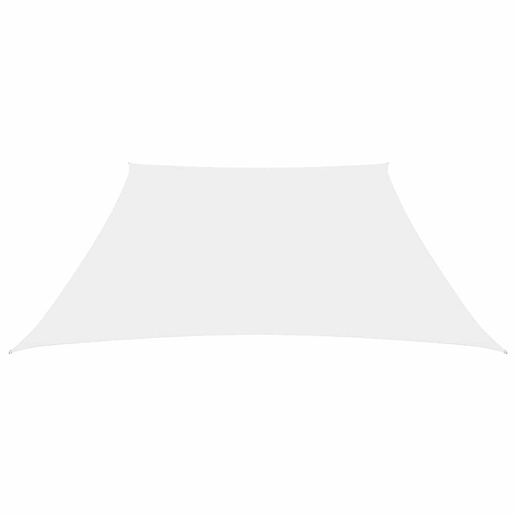 Vidaxl zonnezeil trapezium 3 5x4 m oxford stof wit