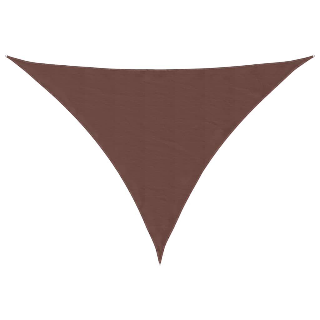 Vidaxl zonnescherm driehoekig 3x4x4 m oxford stof bruin