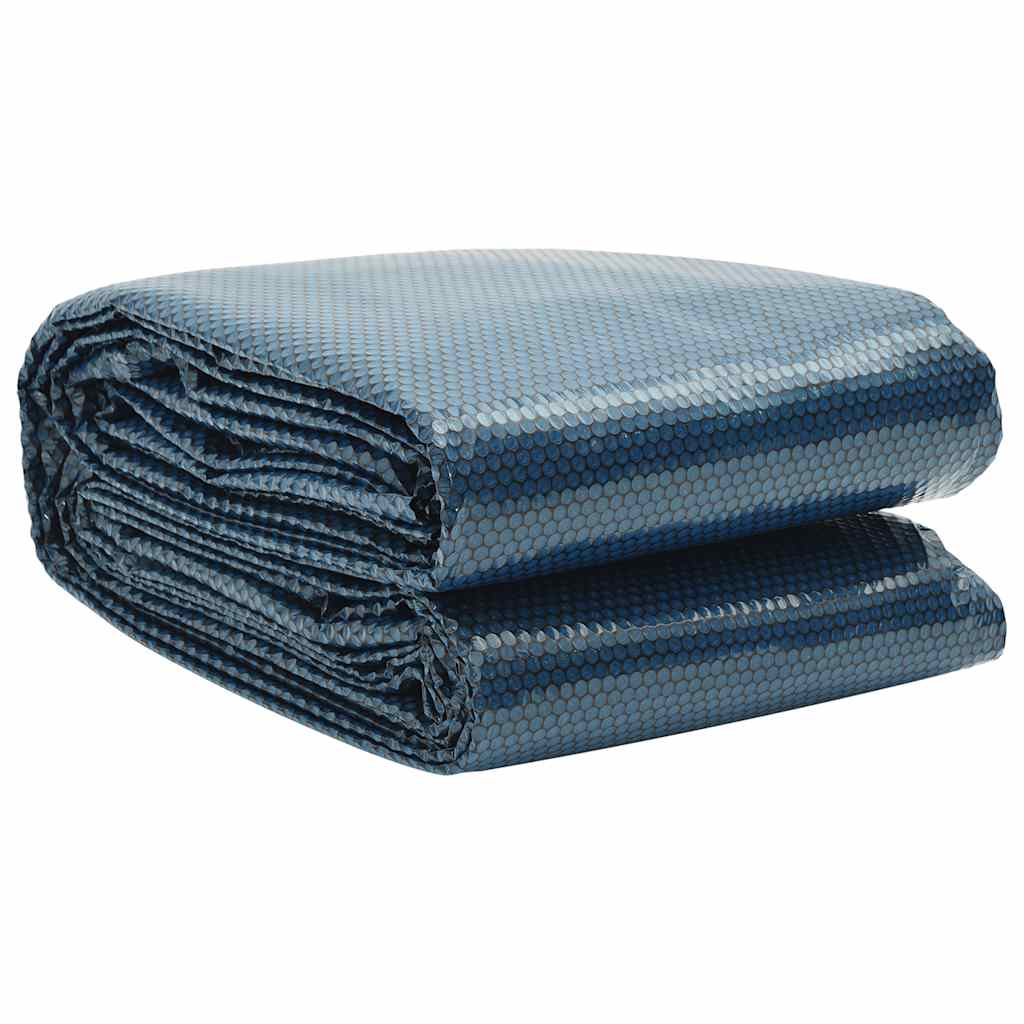 Vidaxl zwembadfolie solar drijvend 455 cm pe zwart en blauw