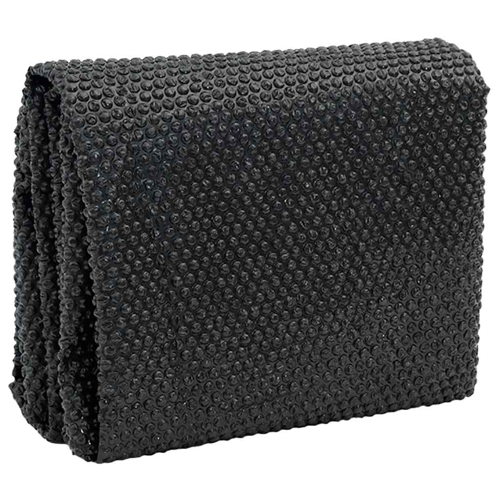 Vidaxl zwembadfolie solar drijvend 488x244 cm pe zwart en blauw